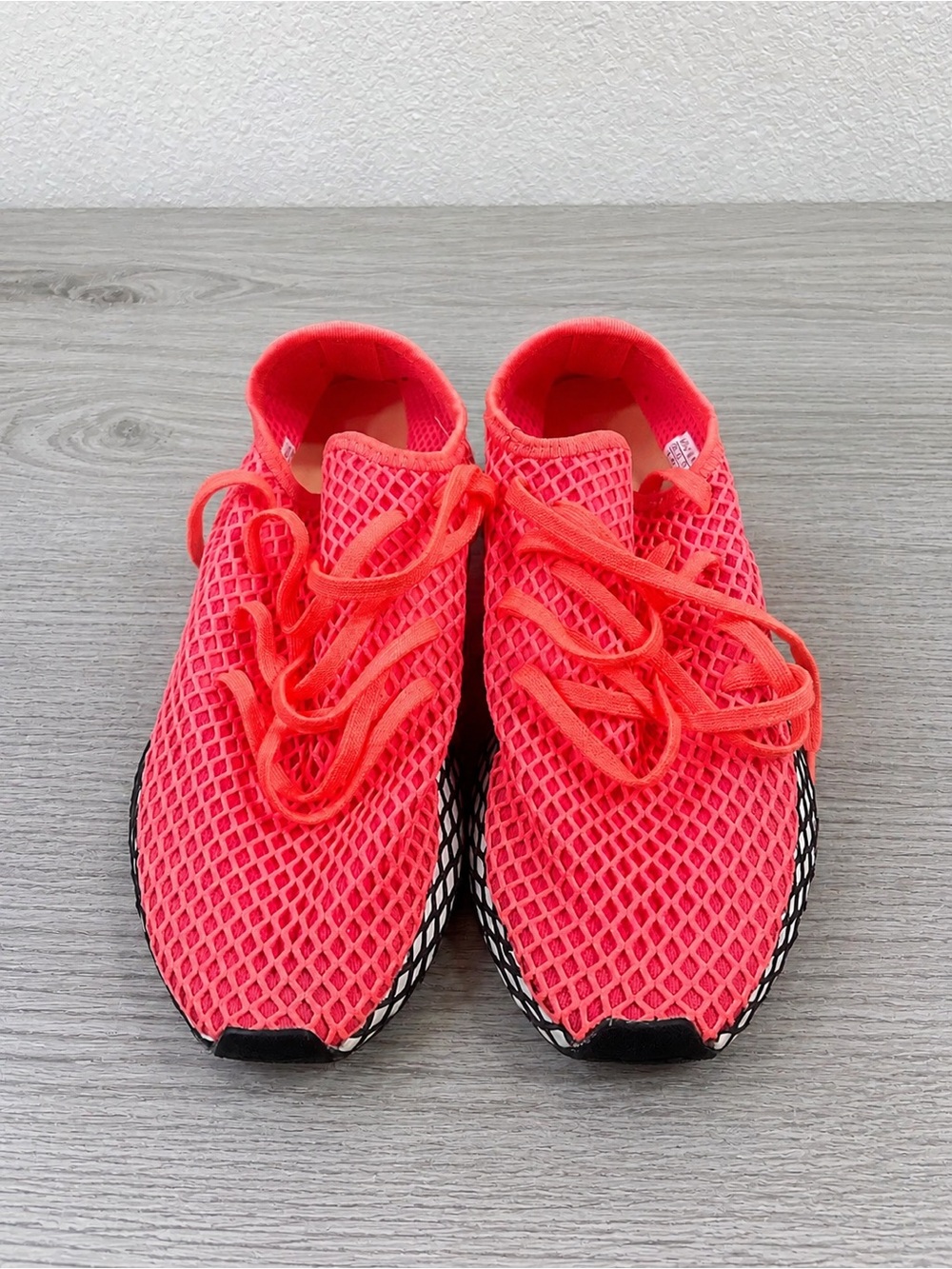 adidas Originals Bright Coral Mesh Athletic Sneakers